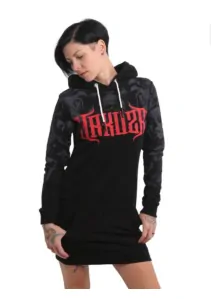 Dámské mikino šaty Yakuza ROSAS Y MUERTOS GKB 17110 black