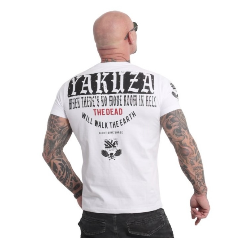 Pánské triko Yakuza Earth TSB 18051 white