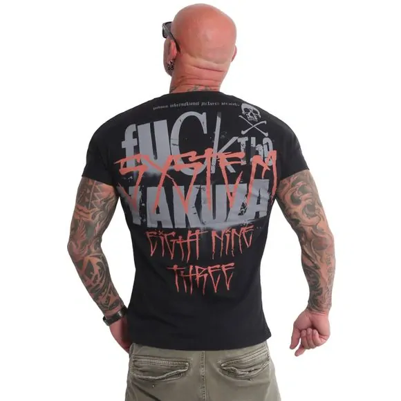 Pánské triko Yakuza Shot TSB 22019 Black