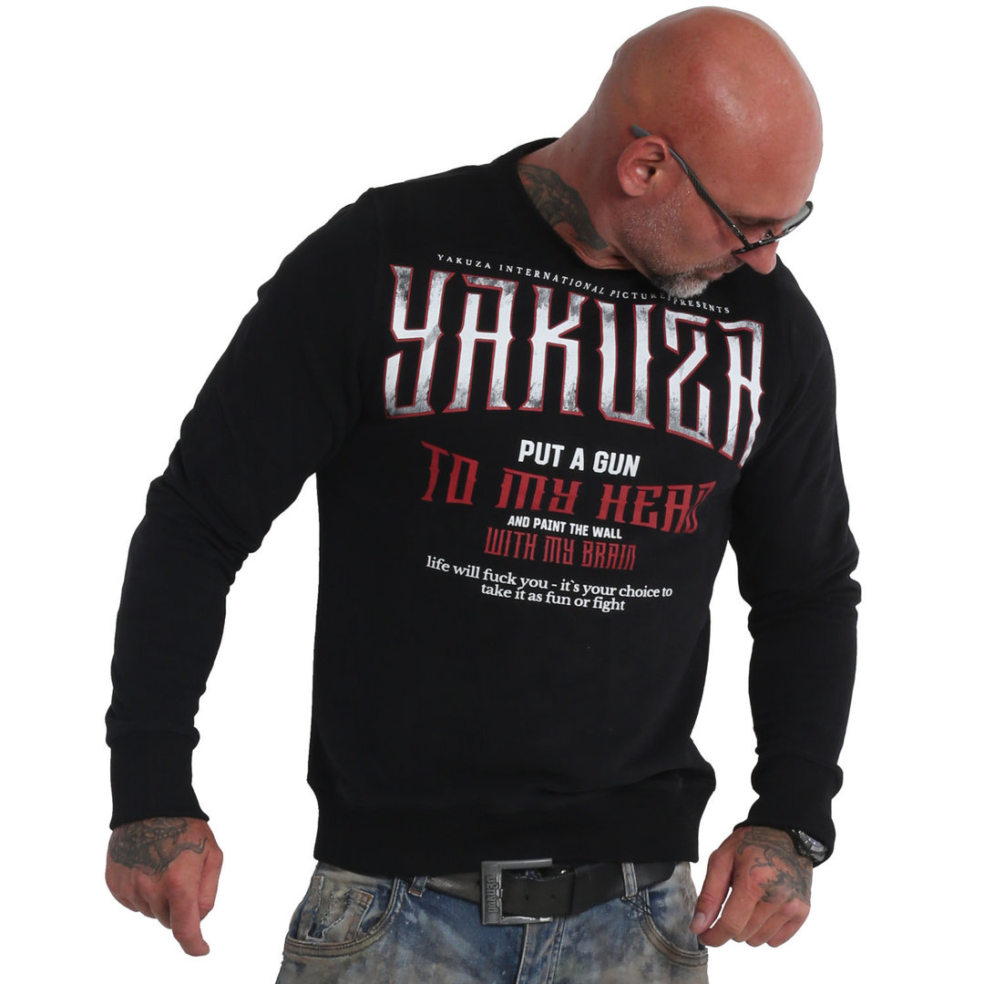 Pánská mikina Yakuza GUN PB 19013 black