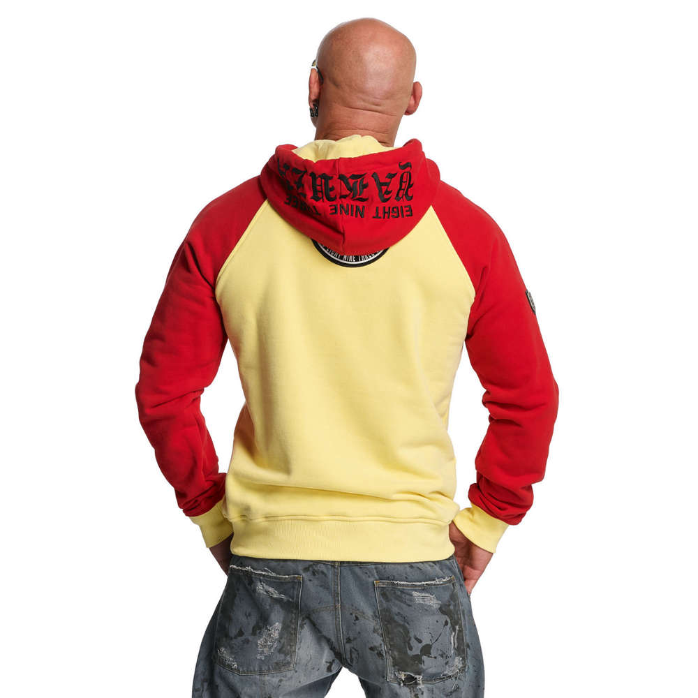 Pánská mikina Yakuza SKULL TWO FACE HOB 11002 pale banana