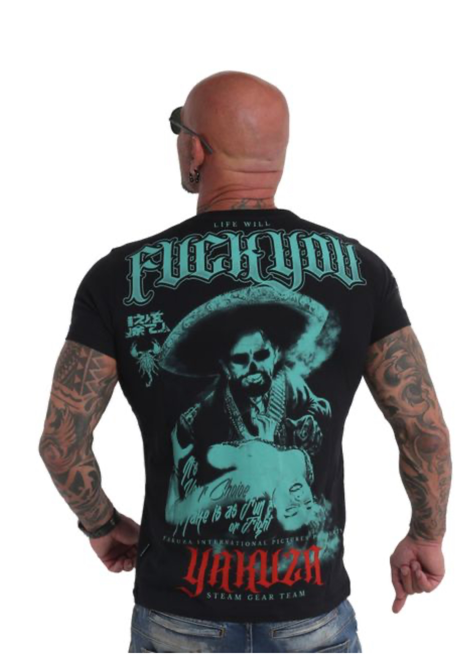 Pánské triko Yakuza Desperado TSB 19031 black