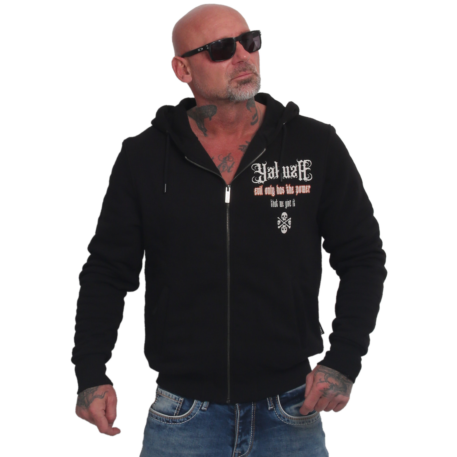 Pánská bundo/mikina Yakuza EVIL ONLY HZB 23016 black 