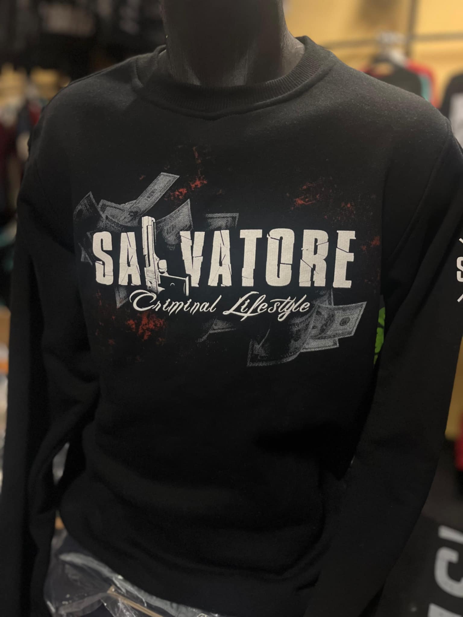 Pánská mikina Salvatore černá