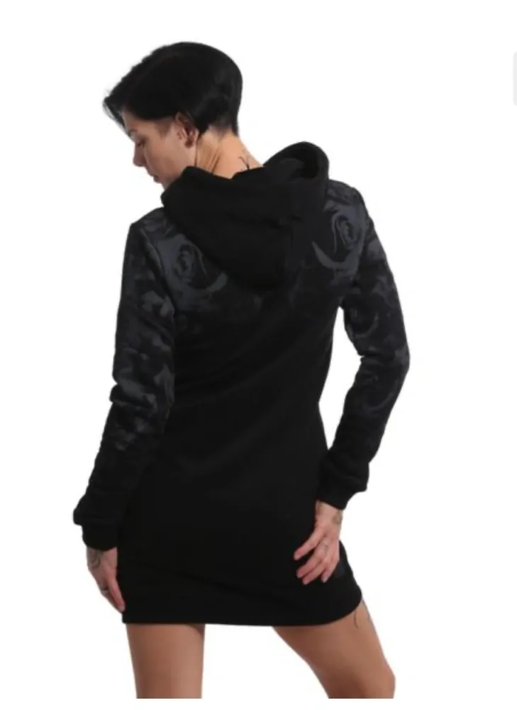 Dámské mikino šaty Yakuza ROSAS Y MUERTOS GKB 17110 black