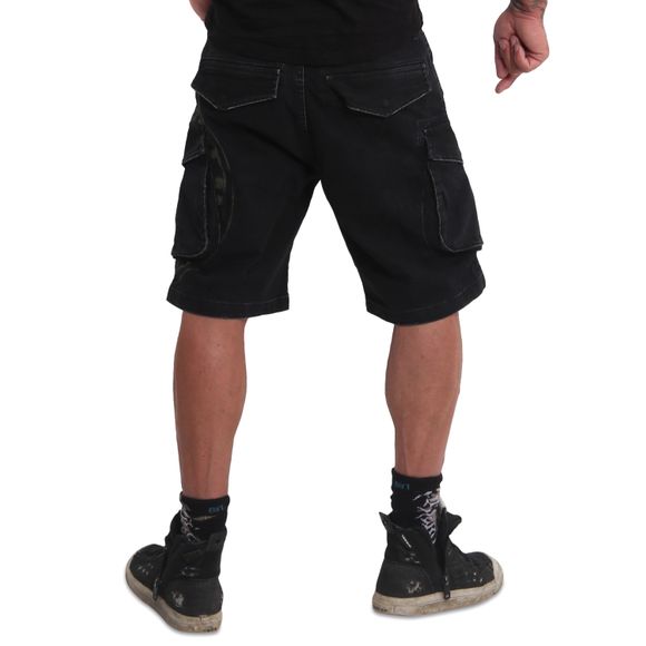 Pánské Yakuza Kraťasy Cargo INNER CIRCLE CSB 18024 black