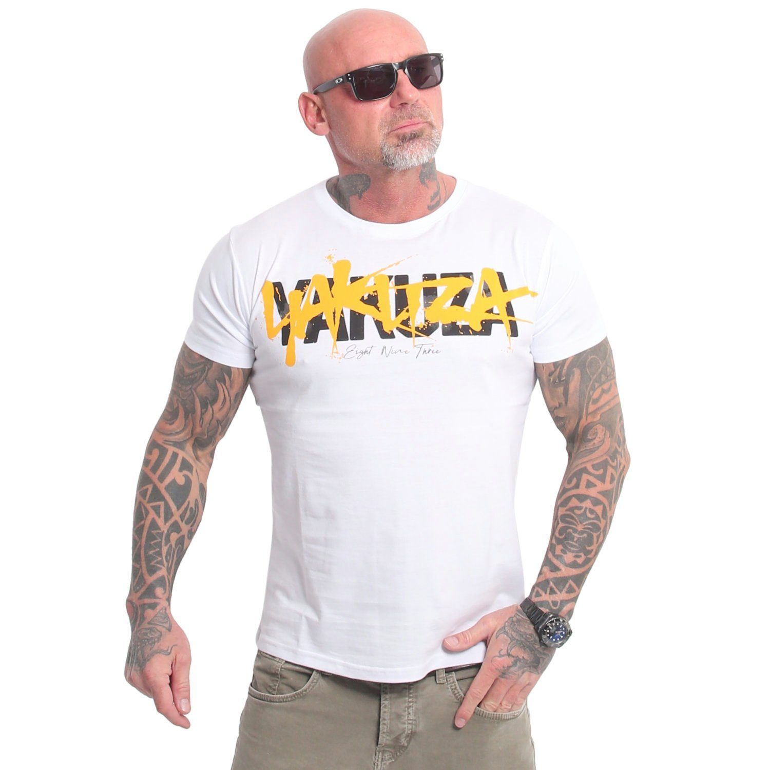 Pánské triko Yakuza Shouting TSB 23030 white