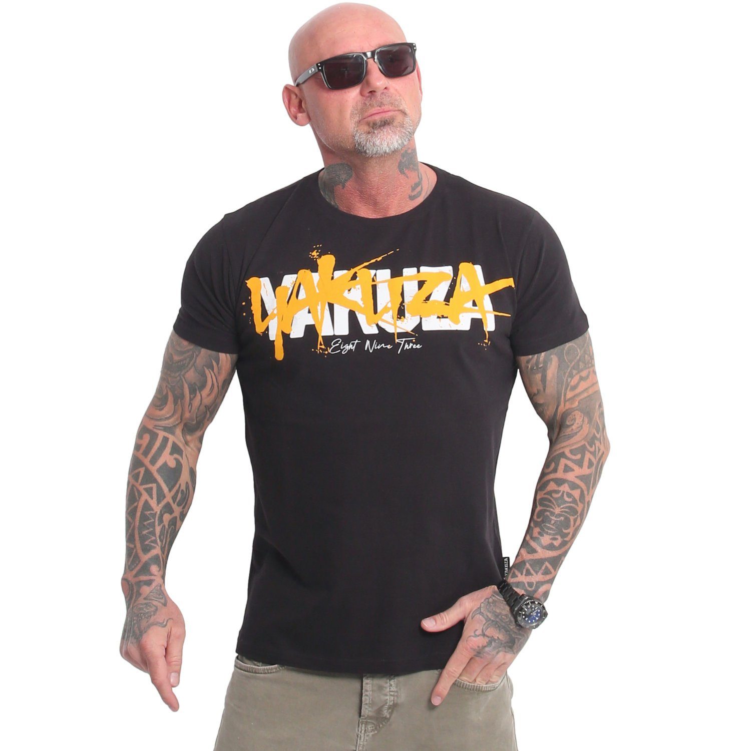 Pánské triko Yakuza Shouting TSB 23030 black