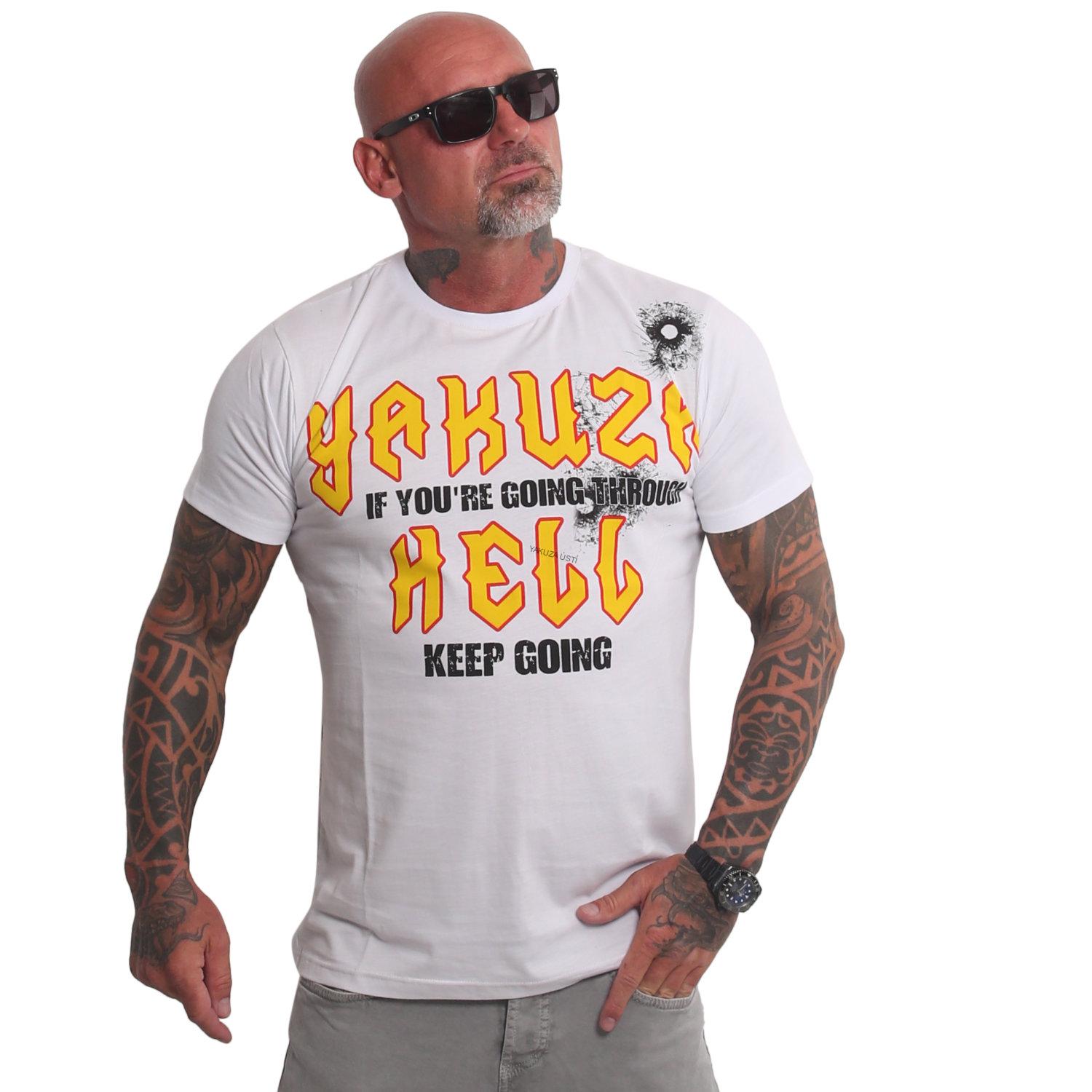 Pánské triko Yakuza HELL TSB 25026 white