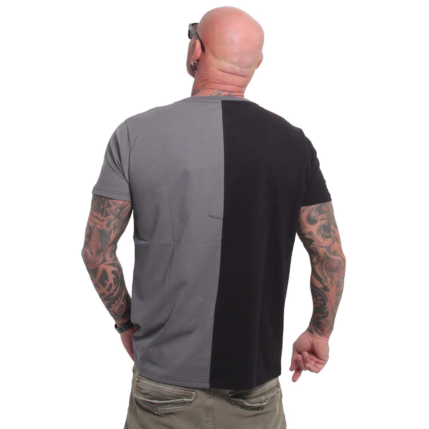 Pánské triko Yakuza Pope Splice TSB 24064 black/grey