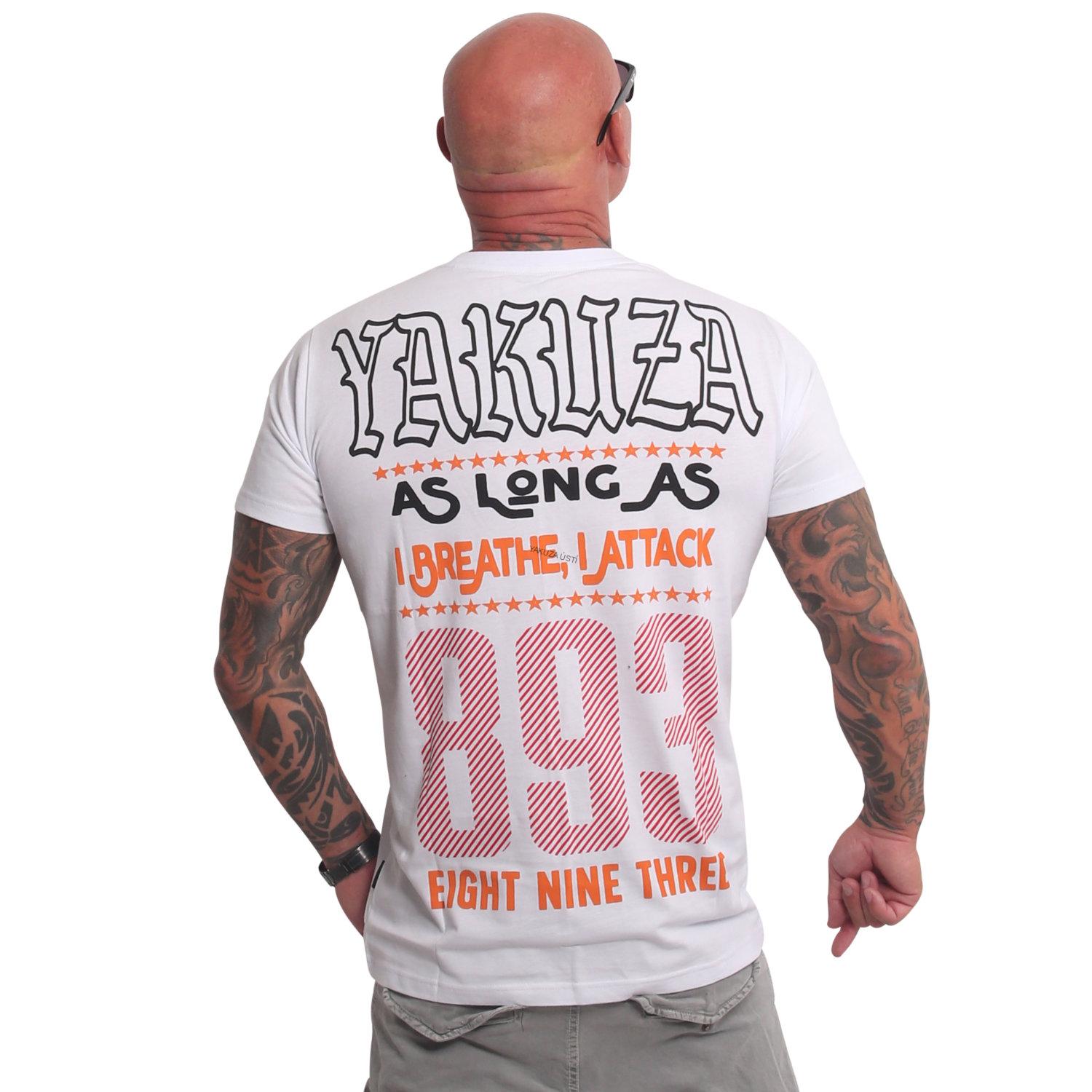 Pánské triko Yakuza Wildcat Regular TSB 25015 white