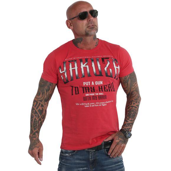Pánské triko Yakuza Gun TSB 19028 red