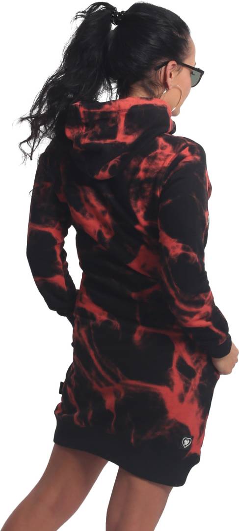 Yakuza dámské mikinové šaty CRESTS BURNING GKB 21107 Black