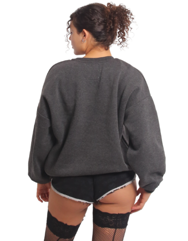 Dámská mikina Yakuza GPB 25105 Plushie dark grey melange 