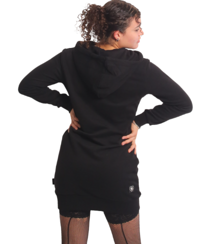 Yakuza dámské mikinové šaty DEVILS GKB 25107 Black