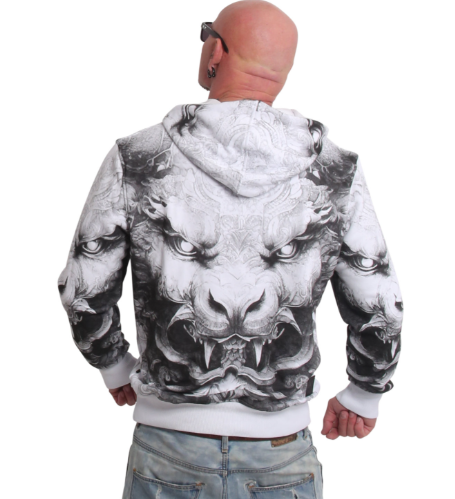 Yakuza pánská mikina DURGA HOB 25004 White