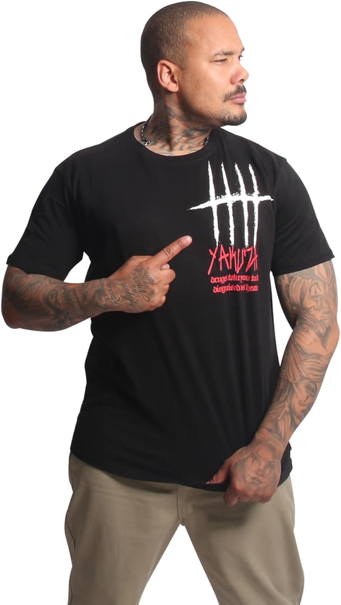 Yakuza pánské tričko DISGUISED REGULAR TSB 26013 Black