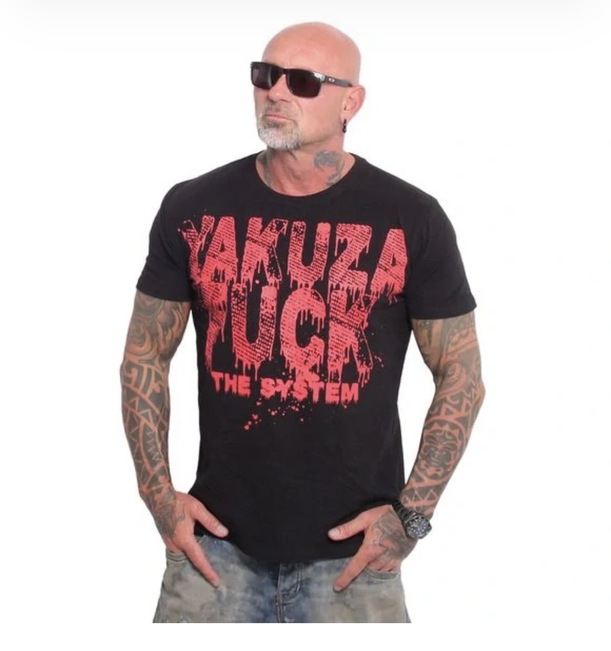 Pánské tričko Yakuza TSB 26007 Eagle black 