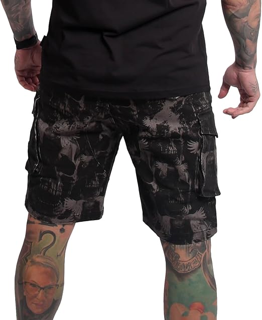 Yakuza Cargo šortky ROCKSTARZ CSB 25047 Black