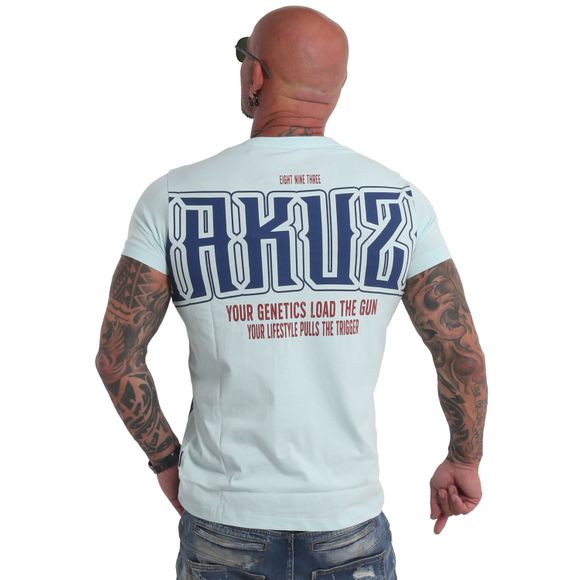 Yakuza pánské tričko TRIGGER TSB 19024 Pastel Blue