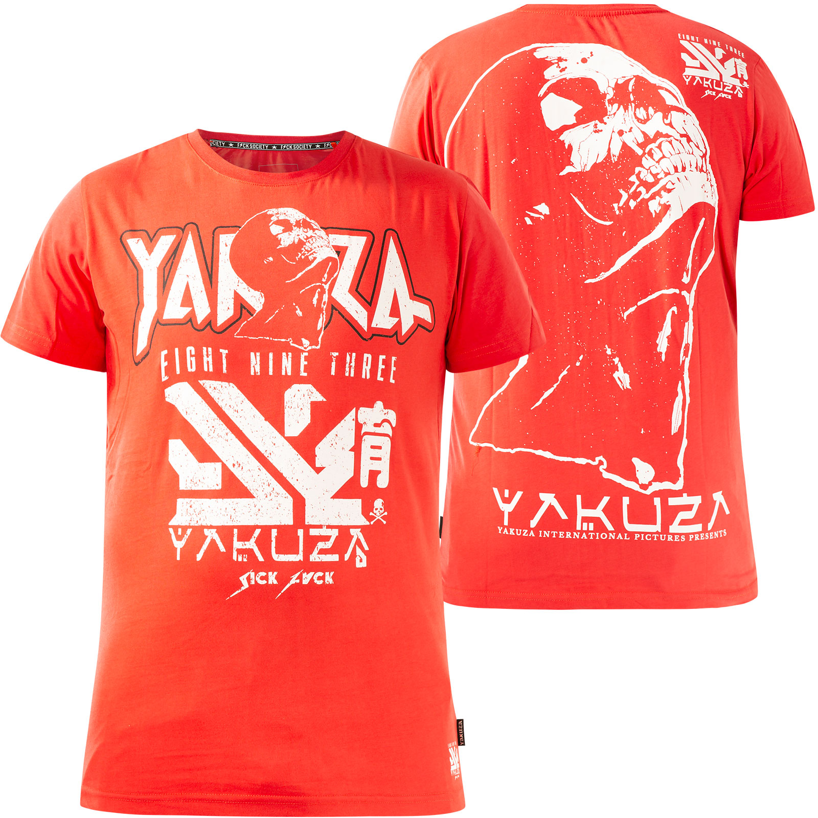 Pánské triko Yakuza NIPPON ZOMBIE TSB 17039 red