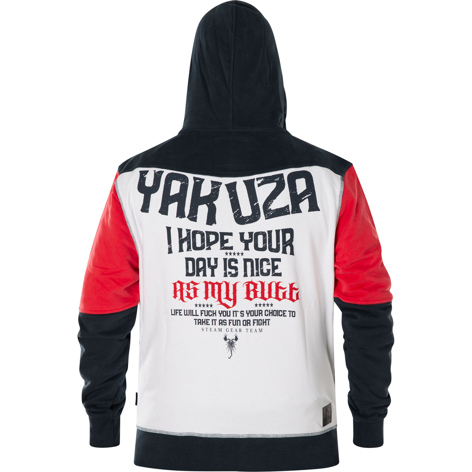 Pánská mikina Yakuza NICE DAY TRI FACE ZIP HZB 19009 carbon