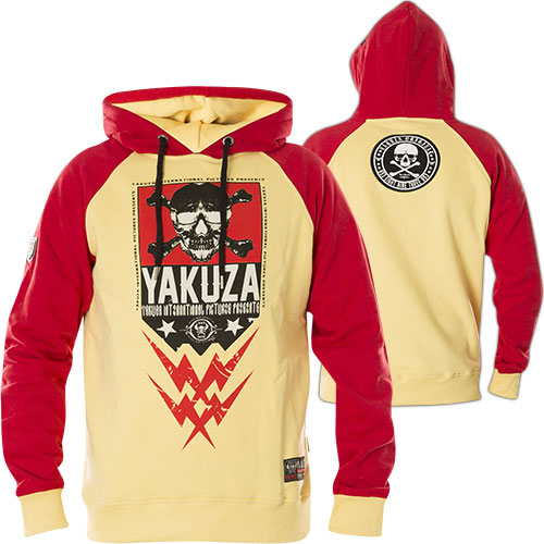 Pánská mikina Yakuza SKULL TWO FACE HOB 11002 pale banana
