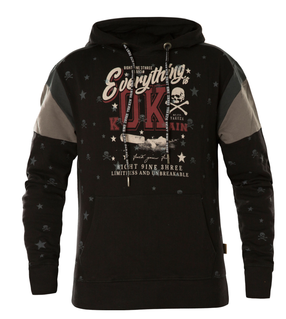 Pánská mikina Yakuza EVERYTHING HOB 14004 black