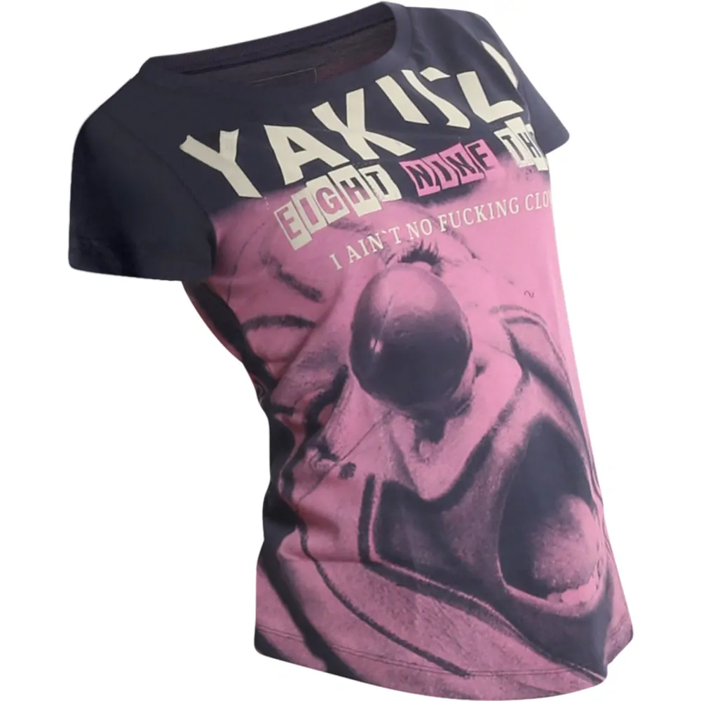 Yakuza dámské tričko NO CLOWN CURVED Crew Neck GSB 22131 parisian night 