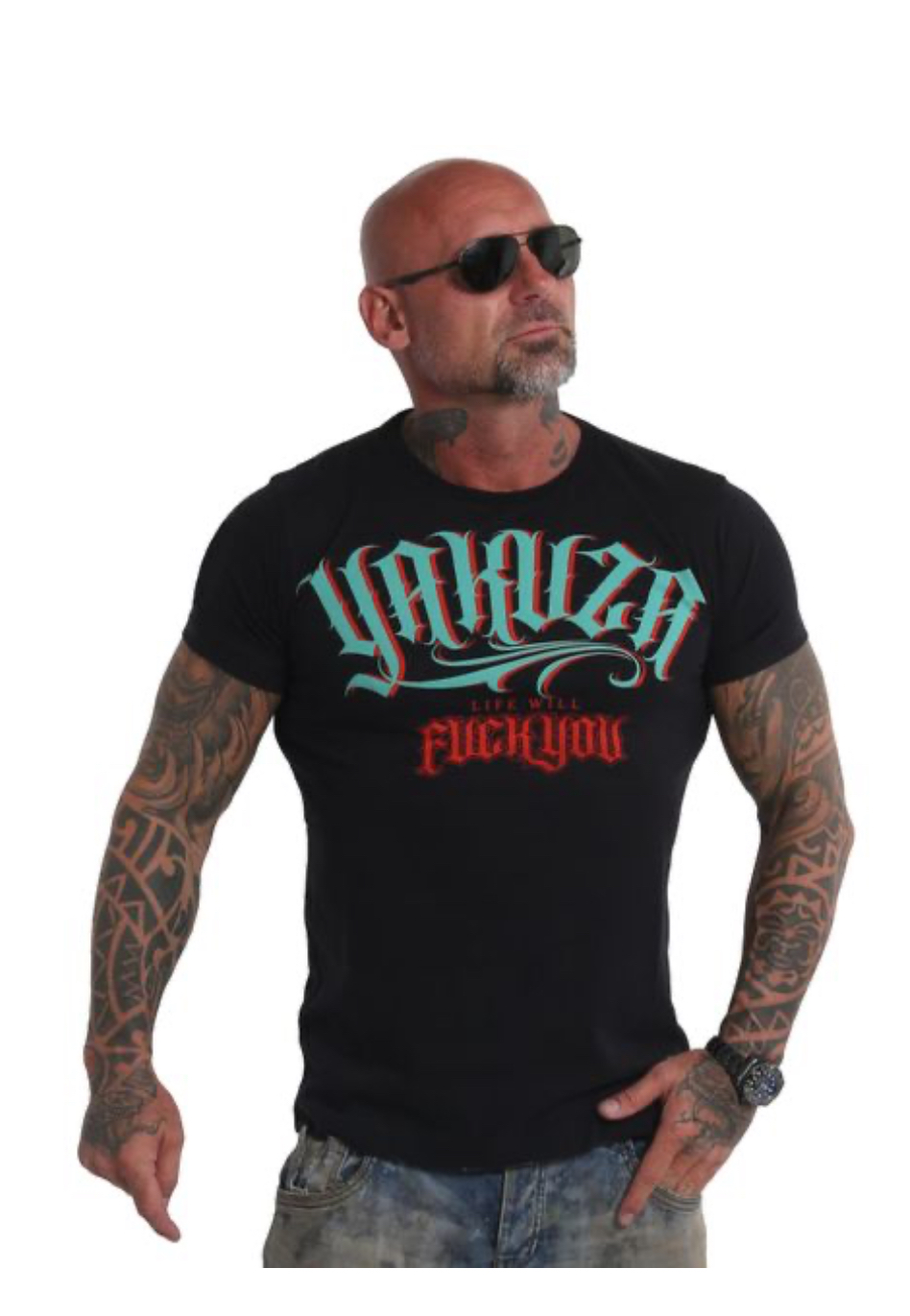 Pánské triko Yakuza Desperado TSB 19031 black