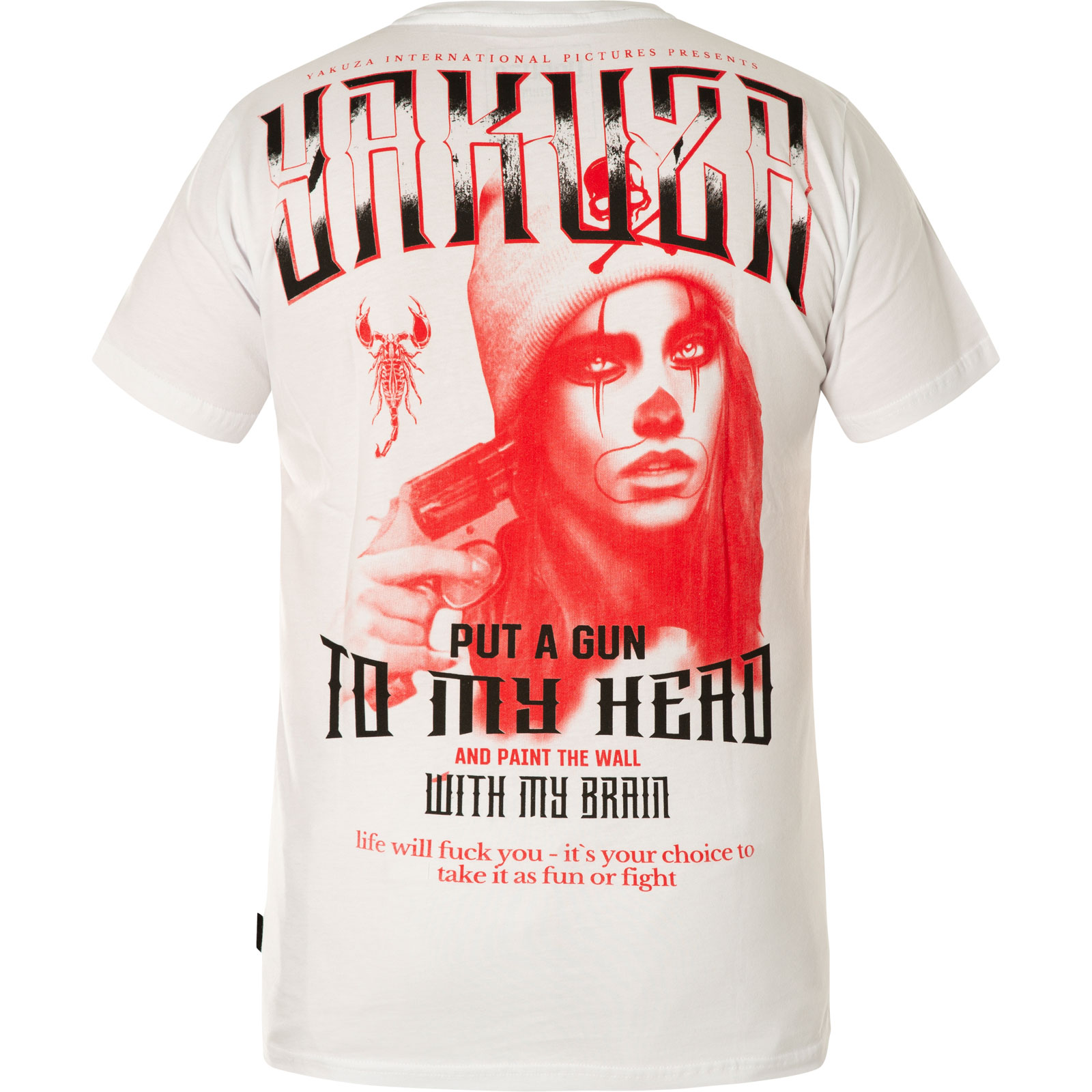 Pánské triko Yakuza Gun TSB 19028 white