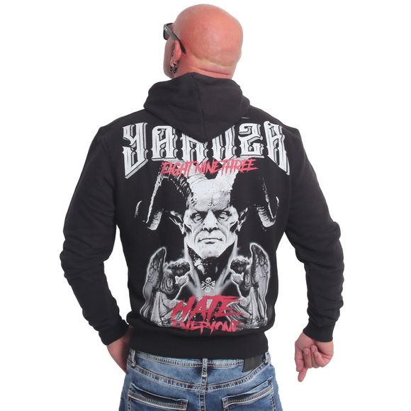 Pánská mikina Yakuza HATE HOODIE HOB 23011 black