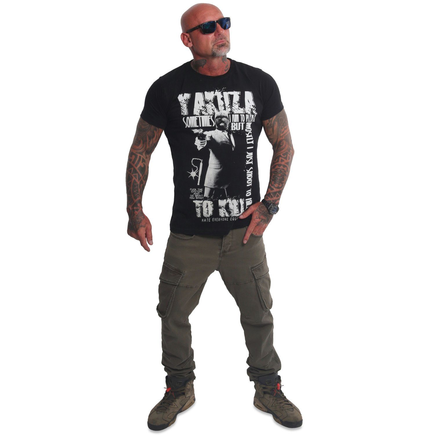 Pánské triko Yakuza Sometimes TSB 23039 black