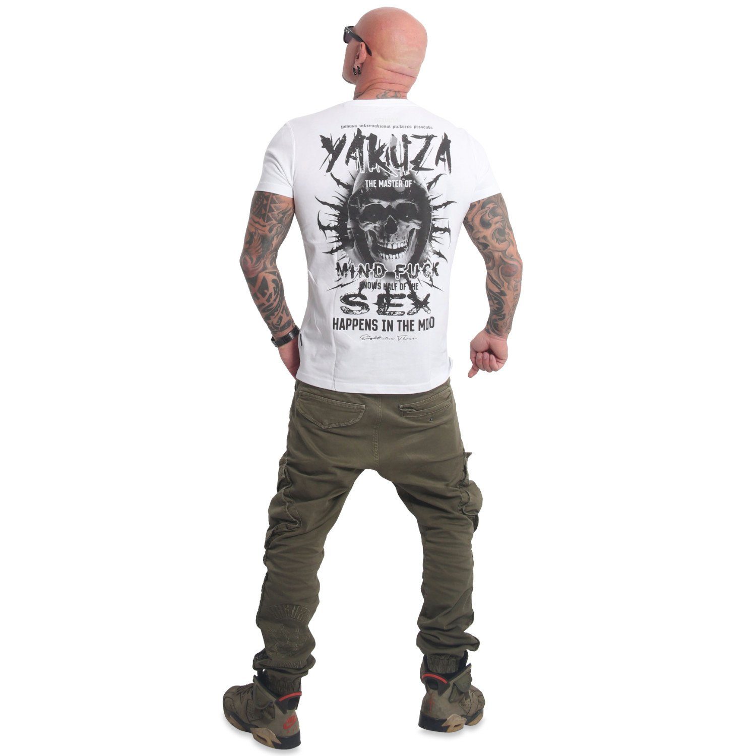 Pánské triko Yakuza MIND TSB 22005 white