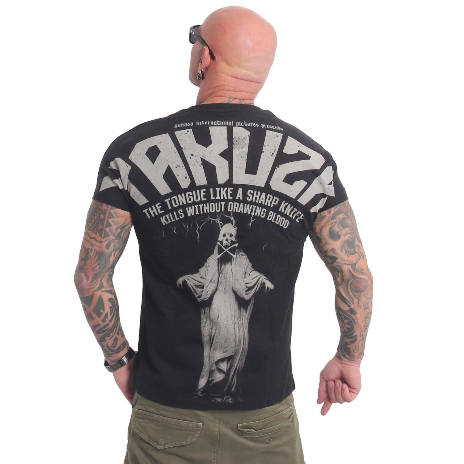 Pánské triko Yakuza SHARP KNIFE TSB 22006 black