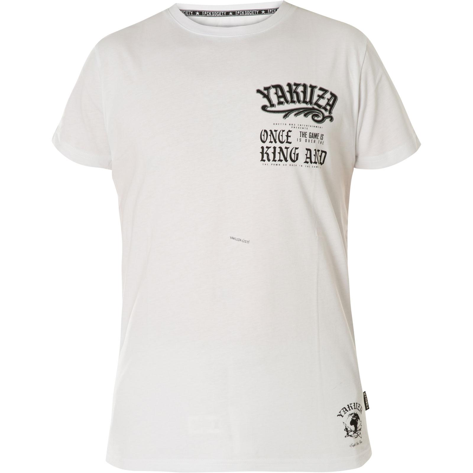 Pánské triko Yakuza KING TSB 15019 white