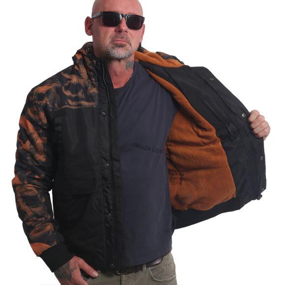 Yakuza pánská zimní bunda GRAVEYARD ULTIMATE WJB 22053 Black/Orange