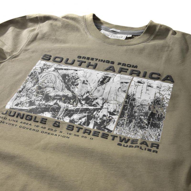 Thor Steinar Pánske Tričko AFRIKA - Olivová TS 10426