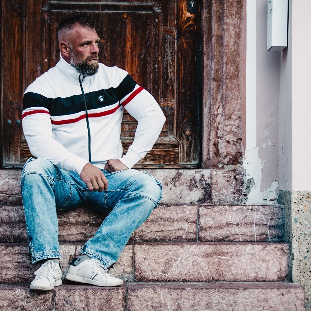 Thor Steinar mikina SWJ 13071 Oddfinn weiss