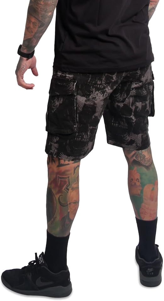 Yakuza Cargo šortky ROCKSTARZ CSB 25047 Black