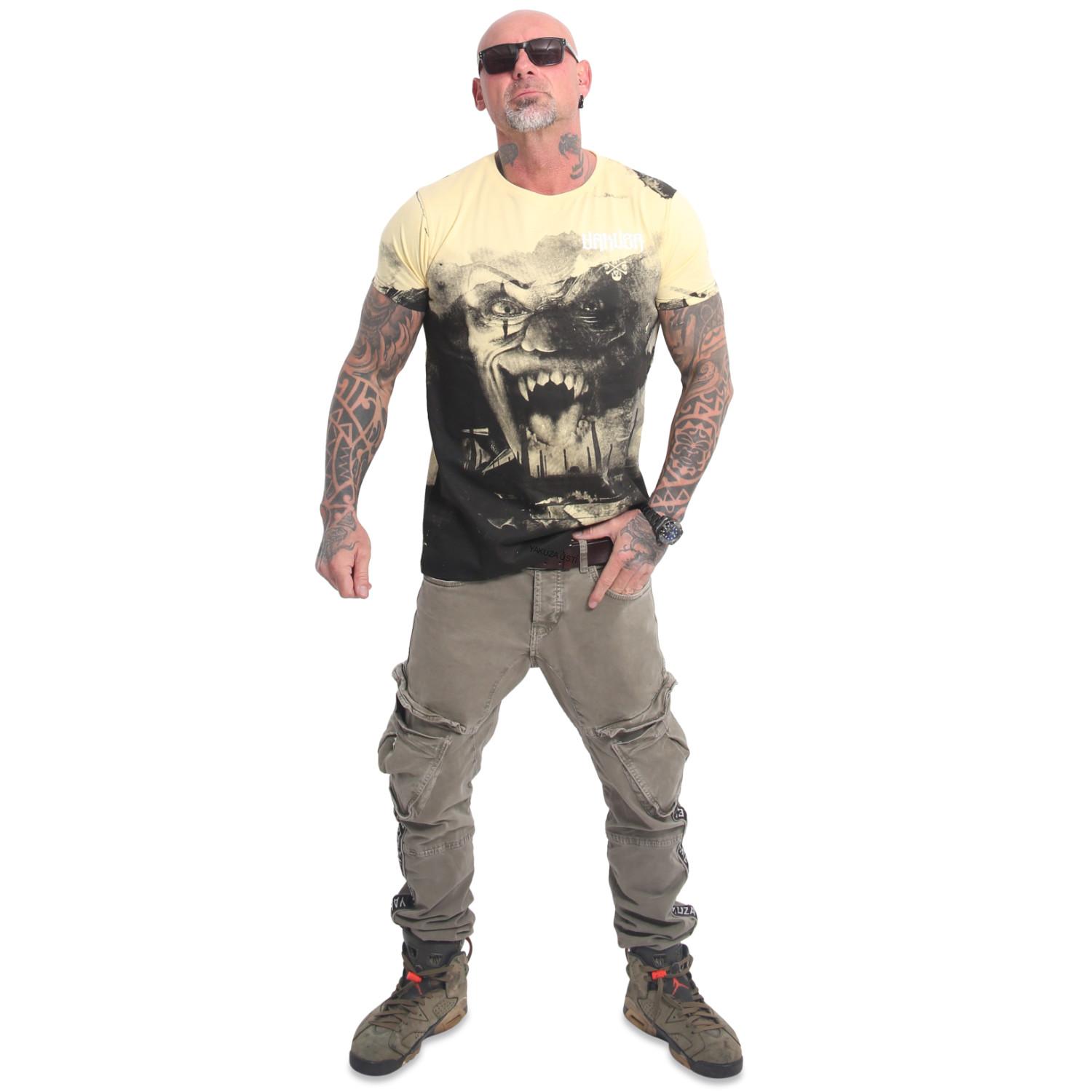Pánské triko Yakuza HorrorAllover TSB 23044 pale banana