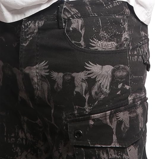 Yakuza Cargo šortky ROCKSTARZ CSB 25047 Black