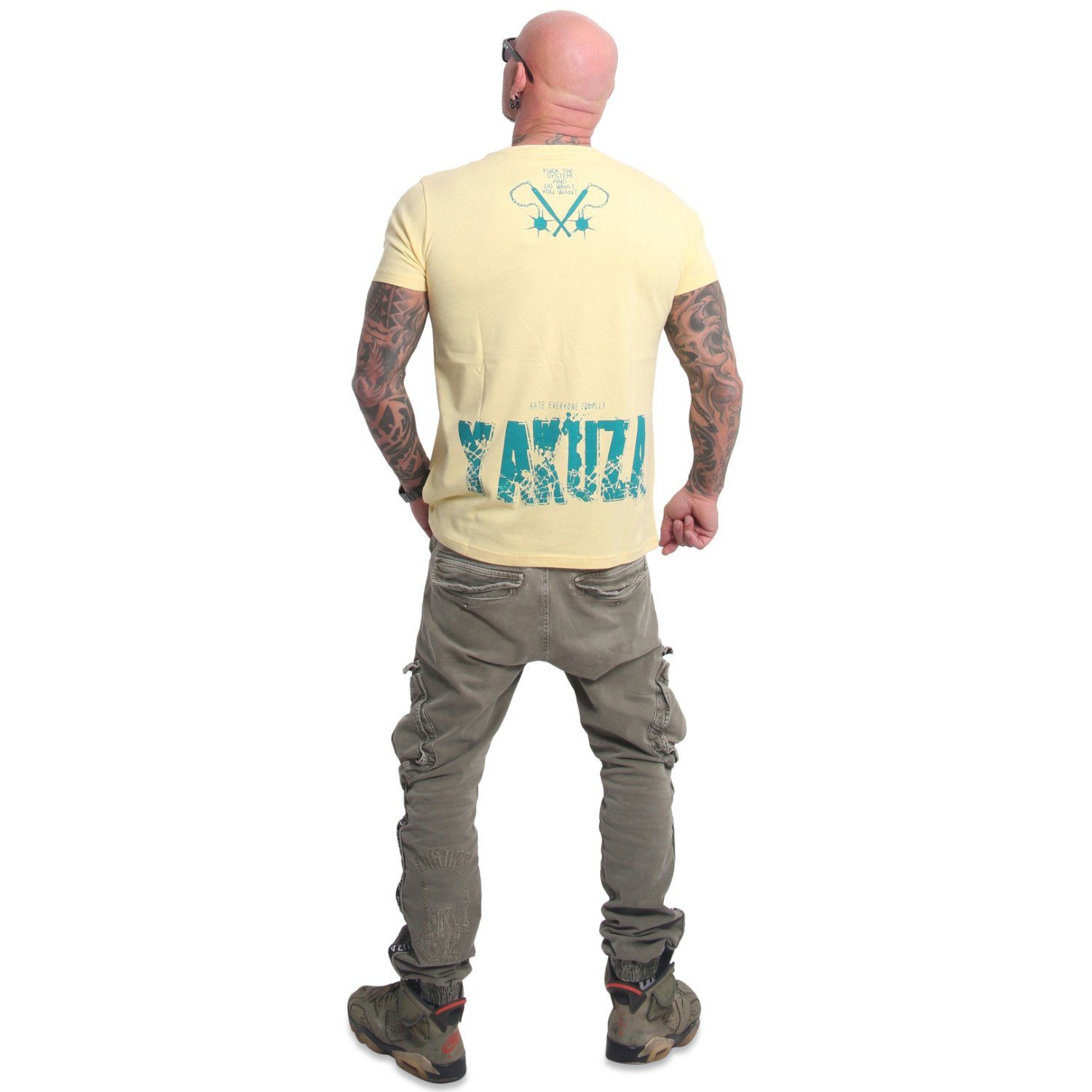 Pánské triko Yakuza Sometimes TSB 23039 pale banana