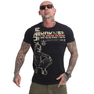 Pánské triko Yakuza ASK FOR TSB 22001 Black