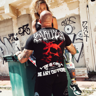 Pánské triko YAKUZA CRUEL TSB 22007 black