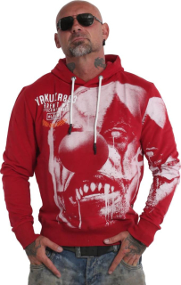 Pánská mikina Yakuza FUNNY CLOWN HOODIE HOB 19006 CHILI PEPPER