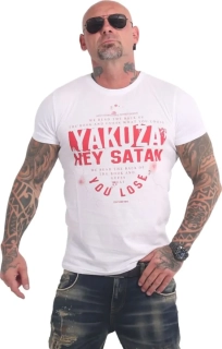 Pánské triko Yakuza Hey Satan TSB 17023 white