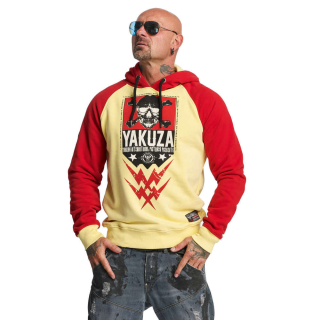 Pánská mikina Yakuza SKULL TWO FACE HOB 11002 pale banana