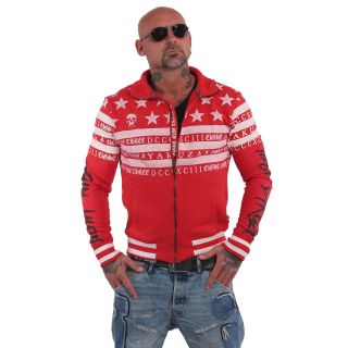 Pánská mikina Yakuza SKULLS ZB 14018 ribbon red