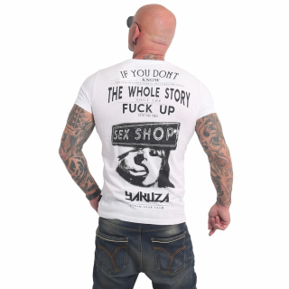 Pánské triko Yakuza XXX Shop TSB 17022 white